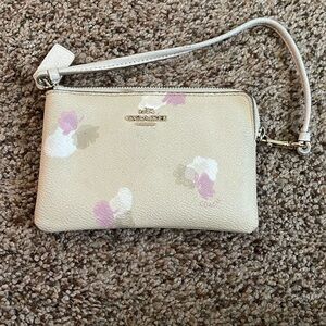 Coach floral Wristlet
